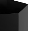 Kate and Laurel Jarvan Planter Hexagon Metal Freestanding Planter, 2 Piece, Black - 4 of 4