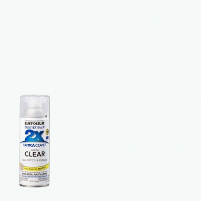 Rustoleum clear gloss deals spray paint for plastic