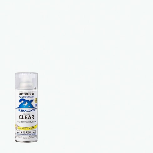 Clear Spray Paint Protective Enamel Gloss 12oz Rust UV Protection Top Coat  Metal