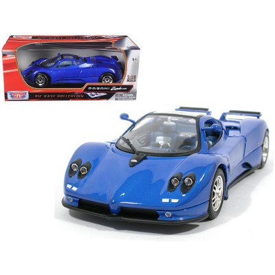 Pagani Zonda C12 Blue 1/18 Diecast Model Car by Motormax