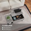 MaseiKar 39" Wood Lift Top Coffee Table with Hidden Compartment and Storage Shelf for Living Room, Reception Room, Grey - 4 of 4