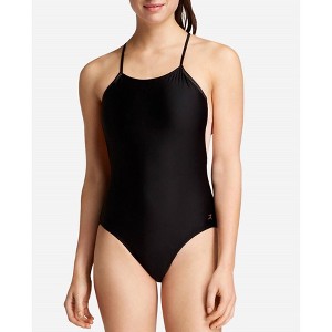 Women's Strappy Halter Mesh Leotard One Piece - Danskin - 1 of 3