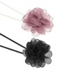 Unique Bargains Prom Wedding Adjustable Delicate Fabric Camellia Choker Necklace 82.68" - 3 of 4
