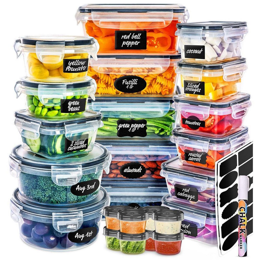 Photos - Food Container Fullstar 50pc Food Storage Container Set with Labels and Chalk Pen