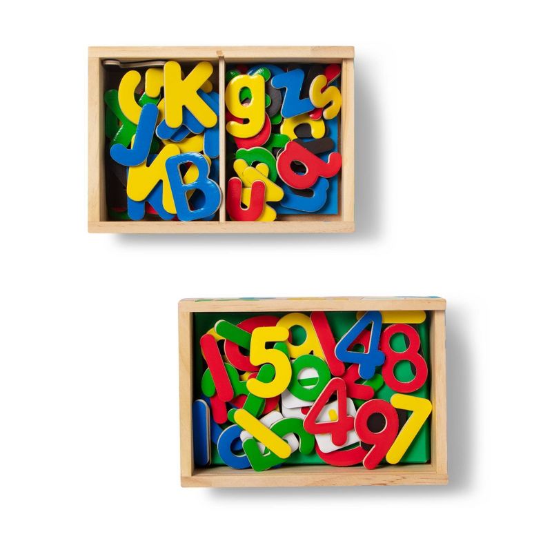 Melissa &#38; Doug Deluxe Magnetic Letters and Numbers Set With 89 Wooden Magnets, 4 of 13