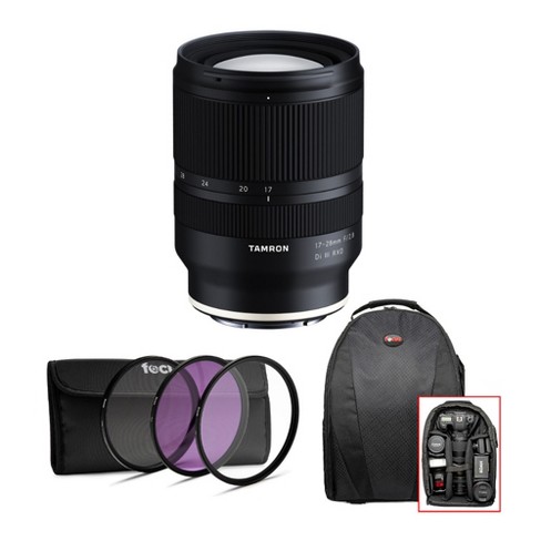 Tamron 17-28mm f/2.8 Di III RXD Lens for Sony E and Backpack Bundle