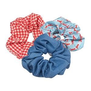 just joyful! Americana 3-Piece Lobster Scrunchie Set : Target