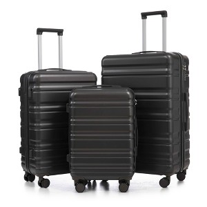 MAYEERTY 3-Piece Luggage Set (20"/24"/28") - PP Spinner Wheels, Carry-On, Matching Color, Combination Lock - 1 of 4