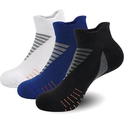 SERISIMPLE Women Low Cut Performance Cotton Viscose Bamboo Socks Athletic Cushion Compression Socks 3 Pairs