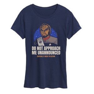 Women's - Star Trek - Worf Do Not Approach Me Short Sleeve Graphic T-Shirt - 1 of 4
