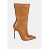 NAGINI Over Ankle Pointed Toe High Heeled Boot in Tan Women - 2 of 4