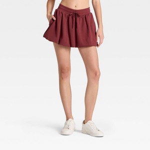Women's French Terry Bubble Skort - JoyLab™ - 1 of 4