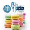 Big Dot of Happiness Blue Elegant Cross - DIY Shaped Boy Religious Party Cut-Outs - 24 Count - 3 of 4