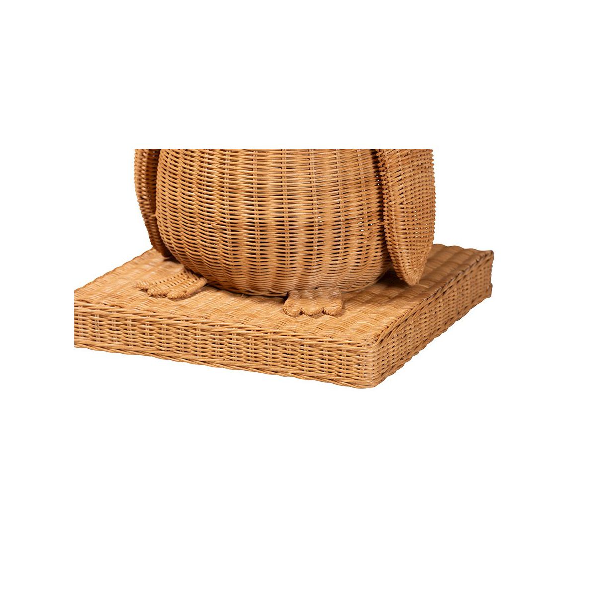 bali & pari,Pembroke Penguin Rattan End Table, Handwoven Sculptural Accent Table - thumbnail 6