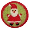 Ganz 4.0 Inch Woven Holiday Coasters Santa Gnome Snowman Christmas Tree Coasters - 2 of 4