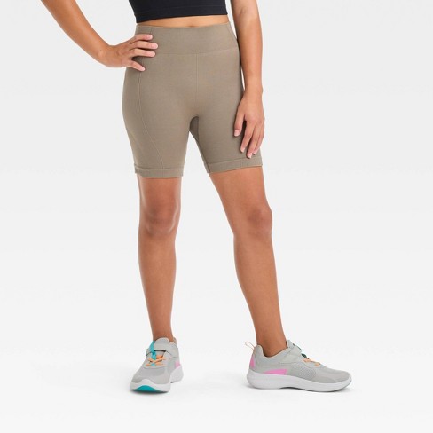 Girls' Seamless Bike Shorts - All In Motion™ Gray XXL