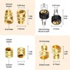 VisioGear 8-Pack Pressure Washer Adapter Set, Quick Disconnect Kit, M22 Quick Connector with 3/4" to Quick Release, Gold, 1.18"*1.18"*1.69" - 3 of 4