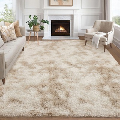 Plush Fuzzy Rugs Ultra Soft Fluffy Furry Rugs Non Slip Non Shedding Area Rug Indoor Carpet Nursery Rugs for Kids Room Bedroom Home Decor