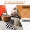DOMETOUR Cat Scratcher Lounge Bed, Durable Cat Scratching Post Cardboard Prevents Furniture Damage - 3 of 4