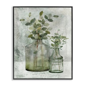 Stupell Industries Plant Botanical Bunches Country Vase Potted Plant Painting, 24" x 30" - 1 of 4