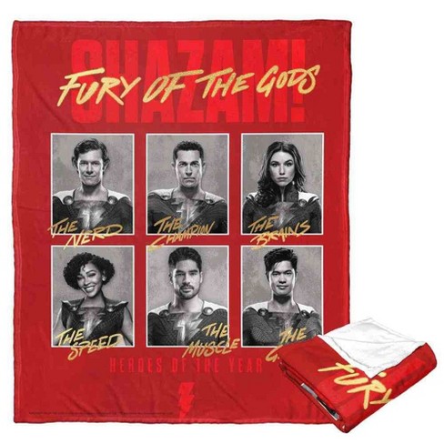 Warner Bros. DC Comics Shazam Heros Of The Year Silk Touch Throw Blanket 50x60 Inches - image 1 of 4