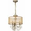 Crystorama Lighting Hampton 3 - Light Chandelier in  Antique Brass - 3 of 4