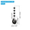 Unique Bargains Hanging Ornament DIY Craft Teardrop Crystal Chandelier Pendant Beads 4.92" x 1.5" 10 Pcs - 2 of 4