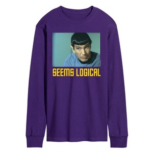Men's - Star Trek - Spoc Seems Logical Long Sleeve Graphic T-Shirt - 1 of 3