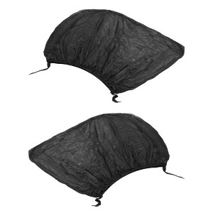 Unique Bargains Sun Shade Car Side Window Rear Breathable Mesh Anti-UV Protect Sunshade Cover Cars Curtain Net 43.31"x19.69" Black 1 Pair - 1 of 4