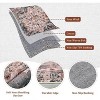 Ombre Vintage Distressed Area Rug, Washable Ultra-Thin Non-Slip Soft Carpet for Living Room Bedroom - 4 of 4