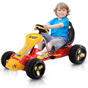 Infans Go Kart Kids Ride On Car Pedal Powered Car 4 Wheel Racer Stealth Christmas Gift - 1 of 4