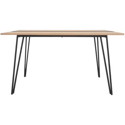 Alarick Dining Table - Natural/Black - Safavieh