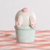 Transpac Ceramic Easter Bunny Tail Pail Salt and Pepper Set of 2 Home Decorations Easter - 2 of 2