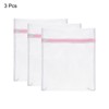 Unique Bargains Home Mesh Laundry Bags with Zipper for Delicate Clothing 3 Pcs - 3 of 4
