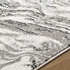 Hauteloom Brandi Gray Marble Area Rug - 4 of 4