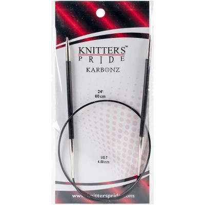 Knitter's Pride-Karbonz Fixed Circular Needles 24"-Size 7/4.5mm