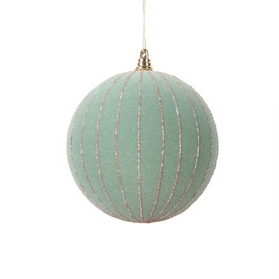 Vickerman 4.7" Round Glitter Stripe Ornament