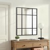 Spassway Rectangle Window Pane Decorative Mirrors Metal Frame Wall Mounted Vanity Mirror for Living Room Bedroom Entryway Black/Gold - 4 of 4