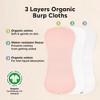 KeaBabies 5pk Urban Baby Burp Cloths, Organic Burping Cloth for Babies, Burp Rags for Baby Girls, Boys - 4 of 4
