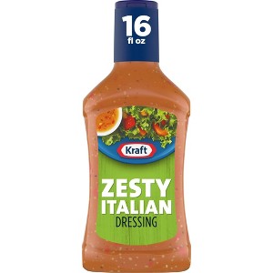 Kraft Zesty Italian Dressing, 16 fl oz Bottle, Pack of 4 - 1 of 1
