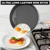 imarku 12" Non-Stick Frying Pan & Lid, Deep Skillet for Sautéing, Oven & Dishwasher Safe, Induction Compatible, PFOA-Free - 2 of 4
