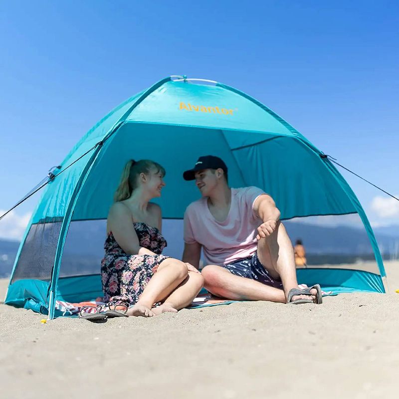 Alvantor Outdoor Instant Pop Up  Sun Shade Canopy 2 People  Beach Shelter Tent Turquoise, 6 of 11