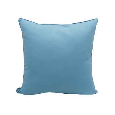 Sea Glass Starfish Embroidered Square Indoor/Outdoor Pillow