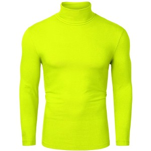 Lars Amadeus Men's Slim Fit Long Sleeve Pullover Solid Turtleneck Sweater - 1 of 4