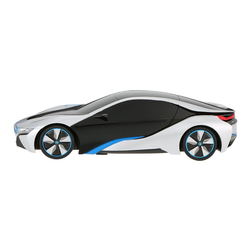 Link Ready! Set! Go! 1:24 RC BMW i8 Concept Remote Control Futuristic Sports Car - White, 5 of 6