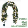 6 Ft Christmas Garland with Lights - 3 of 4