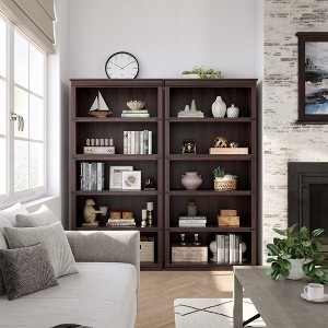 5-Shelf Farmhouse Bookcase,with Storage Open Display Bookshelves,Display Storage Shelves,32'' Wide Wooden Bookshelves for Office,Library - 1 of 4