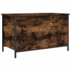 vidaXL Storage Bench Smoked Oak 31.5 in.x16.7 in.x19.7 in. Engineered Wood - 2 of 4
