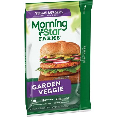 Morningstar Farms Garden Veggie Burger Patties - Frozen - 9.5oz/4ct