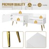 CENGHU Modern Shoe Storage Bench, Storage Ottoman with Hidden Storage and Upholstered Cushions, for Bedside, Living Room and Entryway - 4 of 4